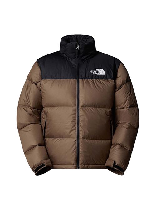 Giaccone da uomo in piuma d'oca, trapuntato , cappuccio ripiegabile, colore brown/black. THE NORTH FACE | NF0A3C8DDHL1